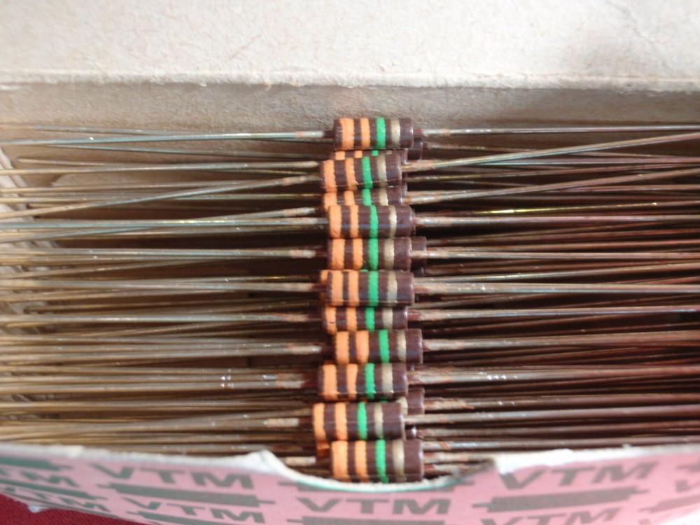 RARE! HIGH LOAD RESISTOR 3.3M Ohm 1/3W CARBON LAYER D2x1mm 33x 23702