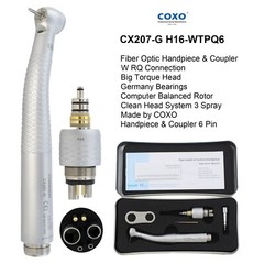 COXO Dental Fiber Optic Turbine High Speed Handpiece For Kavo NSK Coupler 4 6H