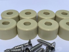 7/8″ DIA Silicone Rubber Bumpers Black White Clear Brown Orange Red Blue Green