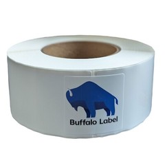 2.25″ x 6″ x 430 Labels, White Gloss BOPP Roll Inkjet Labels, 3″ Core, Blank