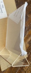 20 -Acrylic Signs Holder 2 Sided Display Clear, Table Tent 4” W X 6” H