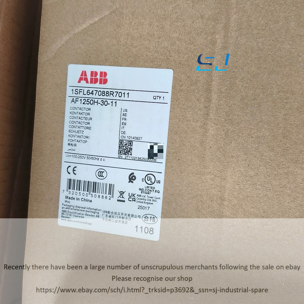 Brand new ABB AF1250H-30-11 1SFL647088R7011 Contactor AF1250H-30-11