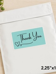 250 Thank You Sticker Pack Mulicolor Simple Small Business Packaging Stickers