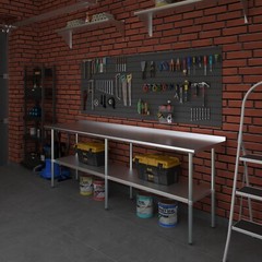 24 in. x 96 in. Stainless Steel Work Table with 1.5 in. Backsplash