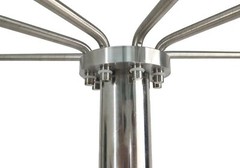 Lead Apron Rack MRI X-Ray Protective Cover Mobile Rack Wheels Stainless Steel