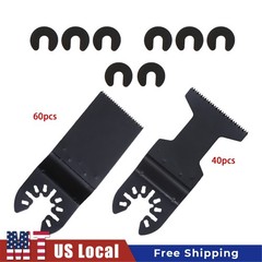 100Pack Oscillating Saw Blades Universal Quick Release Multi Tool Blades Kits
