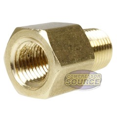 1/4″ x 1/4″ Female NPTF x Male NPTF Solid Brass Extension Adapter Pipe Fitting