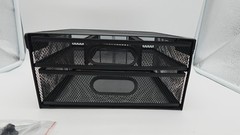 2-tier Black Mesh Under Desk Drawer Organizer Storage Tray Slide Out Space Saver