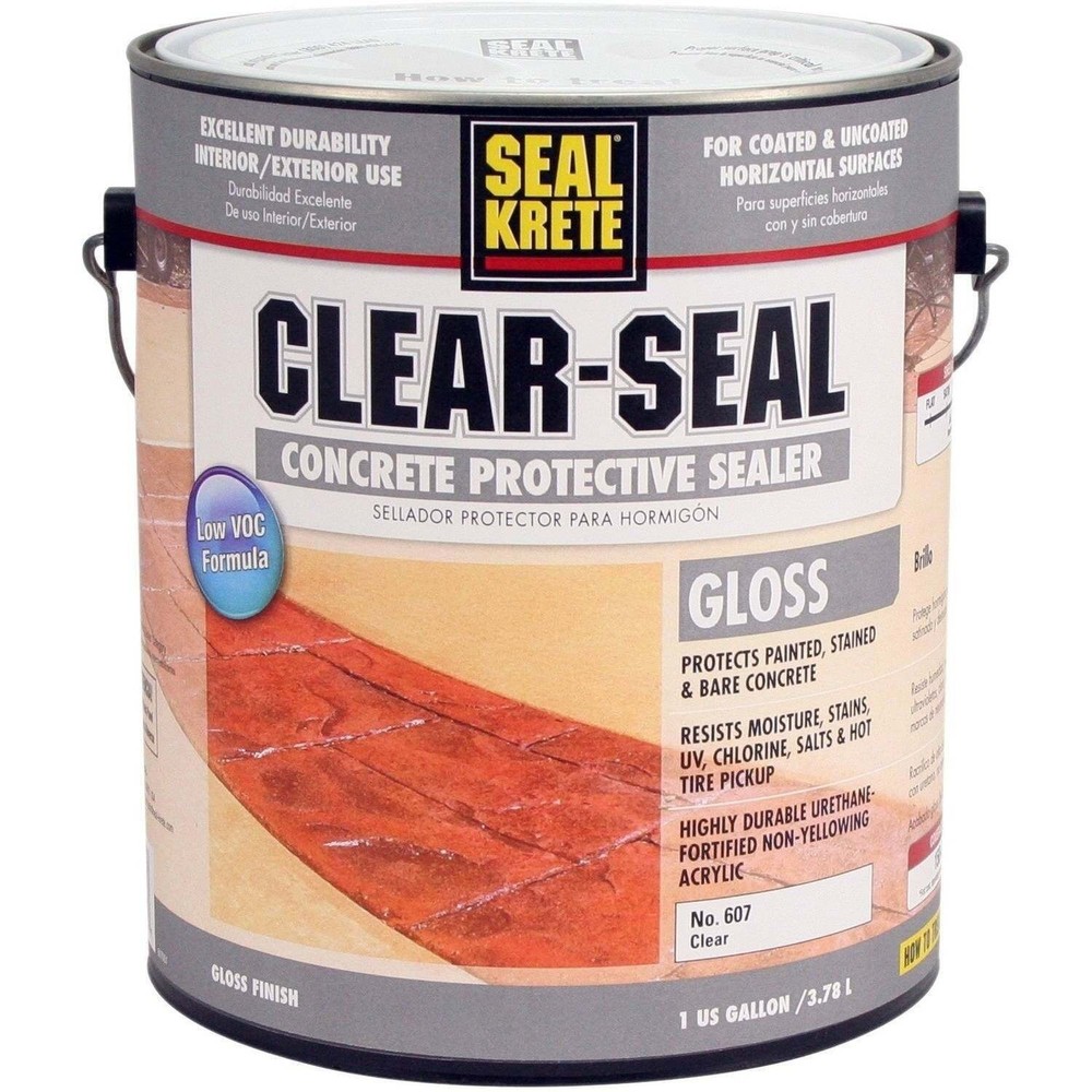 Interior Exterior Clear-Seal Gloss Sealer-607001 low-odor low-VOC DIY , Gallon
