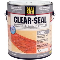 Interior Exterior Clear-Seal Gloss Sealer-607001 low-odor low-VOC DIY , Gallon