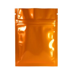 Orange Light-Proof Mylar QuickQlick™Pouch for Medicine/Vitamins/Pills (2.4×3.5″)