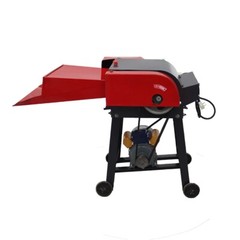 220V Hay Chopper Animals Feed Fodder Cutting Corn Straw Chaff Cutter 6 Blades