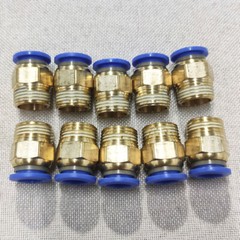 20x Quick 3/8″ OD Tube X 1/4″ NPT Pneumatic Fitting Push To Connect Air Fitting