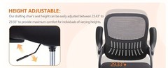 Tall Office Chair Tall Standing Desk Chair Counter Height Adj. Mid Back Mesh