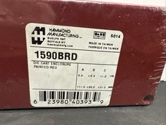Hammond 1590BRD Aluminium ‘Stomp Box’ Enclosure Red (111 x 60 x 31mm)