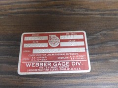 Starrett Webber – RS81A1 – Steel, English, Gr. 2 Gage Block Set – 81 pcs – QD16