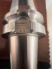 HAIMER BT40 SHRINK FIT-SIZE 12MM X 130MM PROJECTION, 25,000 RPM OP.644.12.3