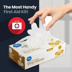 Heavy Duty Vinyl Exam Gloves Medical Disposable Protective 100 Count Bulk New