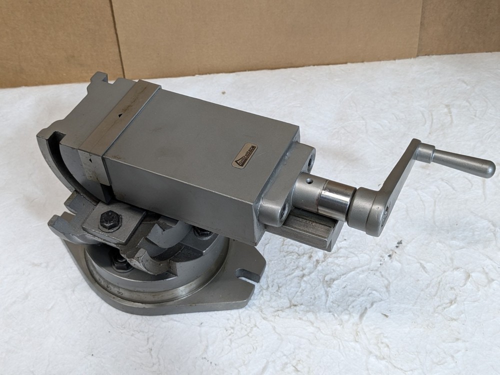 Gibraltar 3-Axis Tilting Angle Machine Vise w/ Swivel Base 4″ Jaw Width 110052