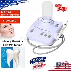 Dental Ultrasonic Scaler for EMS Cavitron Woodpecker+Handpiece+2*Bottles US-E1