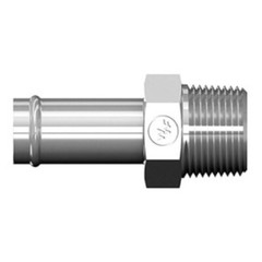 3/4″ Beaded Hose Barb x 3/4″ Male Pipe NPT Steel Adapter 4404-12-12