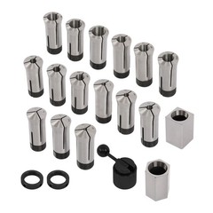 15 Piece 5C Fractional 1/8 – 1″ Precision Collet Set & 5 Pcs Collet Block Set