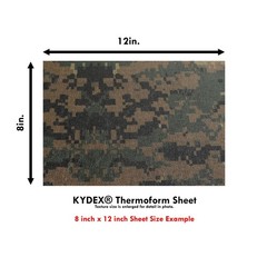 KYDEX Thermoform Sheet Forest Digital Camo .080x8x12 In Holster Craft 1 Sheet