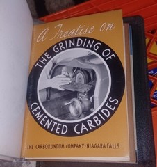 1936 Carborundum Company Binder With 7 Books Inside SEE LIST IN DESCRIPTION Old!