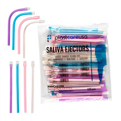 200 ASSORTED Dental Saliva Ejectors Ejector Disposable Suction Tips (2 Bags)