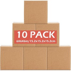 6x6x6 small shipping box, 10/20 pieces, for packaging, mailing, storage
