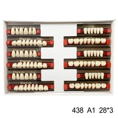 Dental Acrylic Denture Resin Teeth Upper Lower Full Set Shade A1/A2/A3 3/8/16 pd