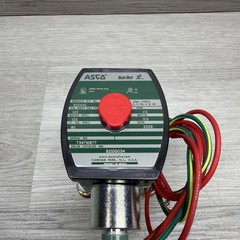 ASCO 8210G034 Red Hat Solenoid Valve, 24VDC Coil, 1/2” NPT Ports, New