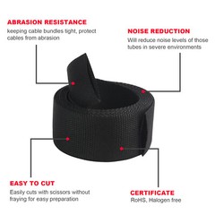 2:1 Braided Heat Shrinkable Sleeving Fabric Cable Wire Harness Abrasion Protect
