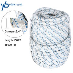 3/4″ x 150′ Double Braid Polyester Rope Arborist Bull Rope Pulling Rigging Line