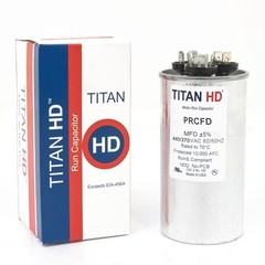 Packard Titan HD Run Capacitor, Round, 45+5 Mfd, 440-370V, USA Made!, PRCFD455A