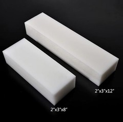 HDPE Block WhitePE Polyethylene Rectangular Solid Plastic Tapping（2″ x 12″ x 3″）