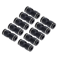 Straight Air Line Union Push To Connect Air Fittings For 3/8″ OD Pneumatic 10Pcs