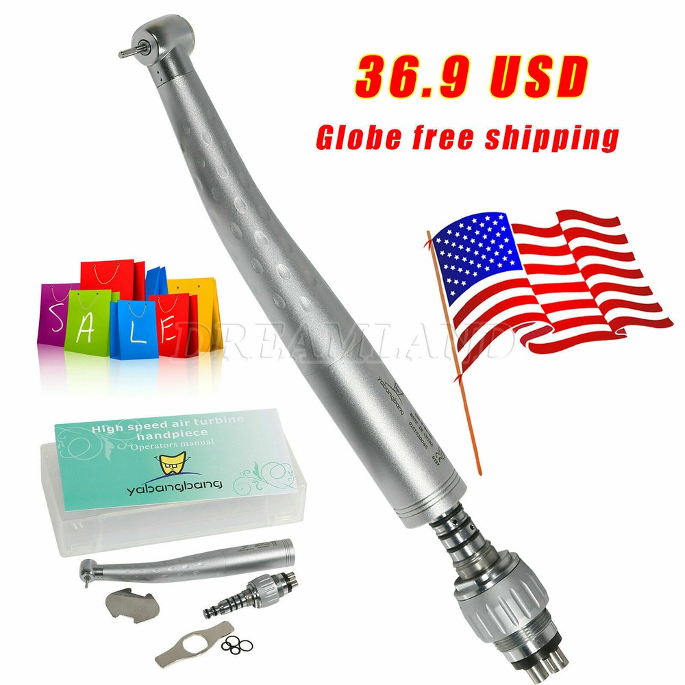 Dental Fast High Speed Handpiece with 4 Holes Quick Coupler Coupling