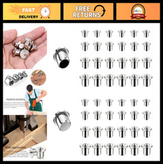 48 Pcs Metal Dowel Centering Pins for Woodworking – 1/4, 5/16, 3/8, 1/2 Inch Siz