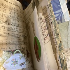 Junk Journal, Grungy, Blooming Table, Coffee Stain
