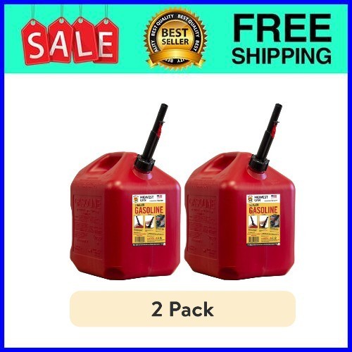 (2 pack) Midwest Can Company, 5 Gallon Capacity Gas Can