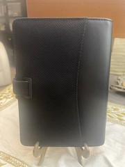 Filofax 2008/2009 Graphic personal organizer Fabric & Black Leather NOS