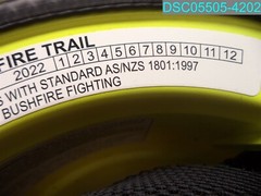 Yellow And Gray Type 3 Bushfire Fire Fighting Safety Helmet 1801:1997