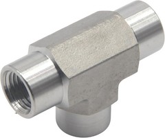 HFS(R) 3/8″ Female NPT 3 Way T Shaped Equal Tee Coupling Stainless Steel 304