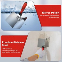 SHALL 2-Piece Drywall Corner Tool Set, 5” Outside Corner Knife & 3-1/2” Inside