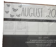 2027 Magnetic Pad Calendar Rae Dunn 17 Months Bee Design Aug 2026- Dec 2027