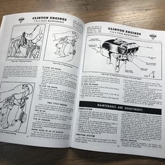 Clinton Gem Panther Long Life Red Horse Engine Service Overhaul Operators Manual