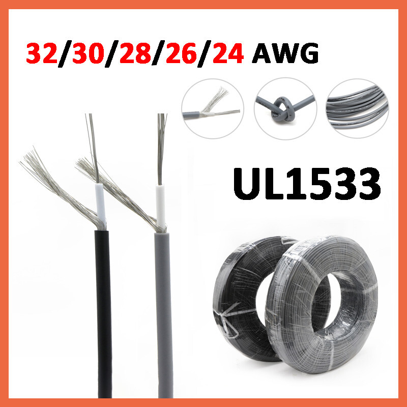 Stranded Tinned Copper PVC Cable Wire Single Core Shielded 32/30/28/26/24 AWG