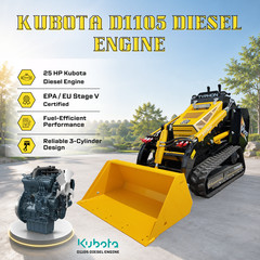 TYPHON STOMP V900 1.4Ton Skid Steer Loader w Kubota 25HP 3-Cylinder D1105 Engine