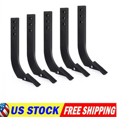 5PCS 16” Box Blade Shank Scarifier Shanks Teeth 3 Holes Box Scraper Shank Black